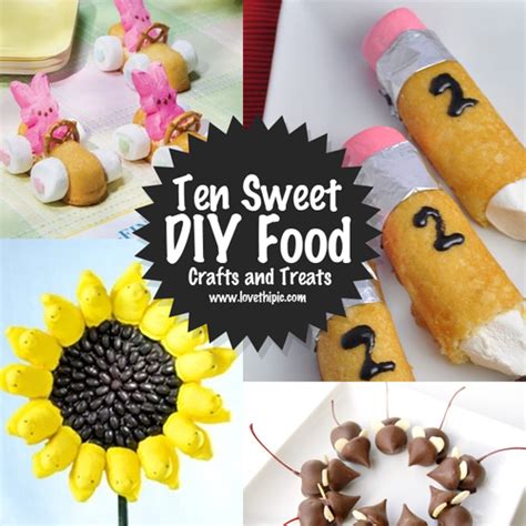 Ten Sweet Diy Food Crafts And Treats Food Crafts Diy Food Food