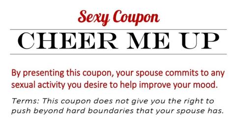 50 Sexy Coupons Printable Uncovering Intimacy