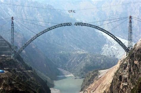 Worlds Highest Rail Bridge On Chenab Bridge Near Completion English