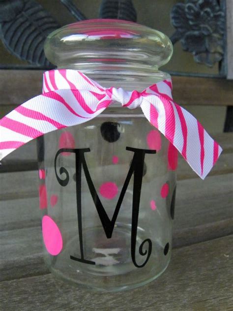 Personalized Glass Candy Jar Great Teacher Ts Vinyl Crafts