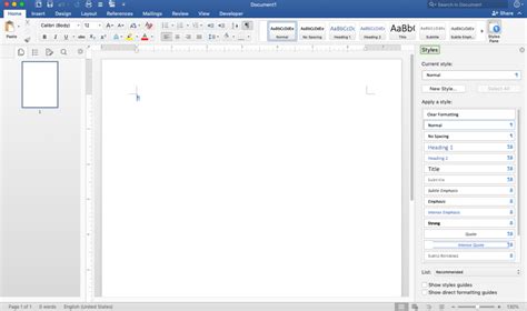 Writing On Microsoft Word