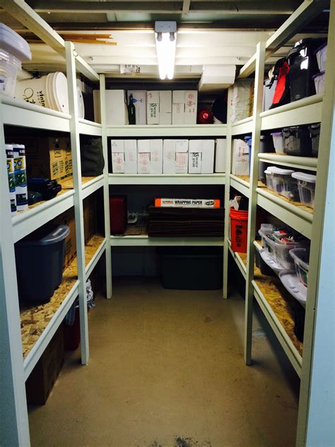 Built In Storage Shelves In The Basement Built In Storage Basement