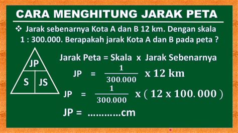 Cara Menghitung Jarak Sebenarnya Skala Peta Rumus Skala Beserta Riset