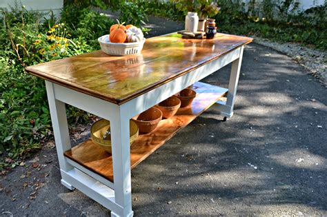 Vevor 24 x 24 commercial stainless steel work table bench prep kitchen restaurant. Heir and Space: A Vintage Work Bench Turned Kitchen Island