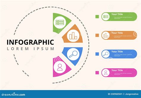 Circle Creative Diagram Business Plan Concept Infographic Element