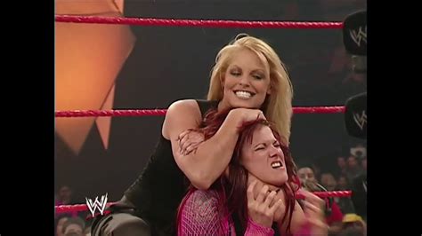 trish stratus vs lita wwe raw 2004 youtube