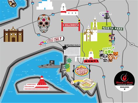 San Diego Attractions Map Printable Printable Maps Images