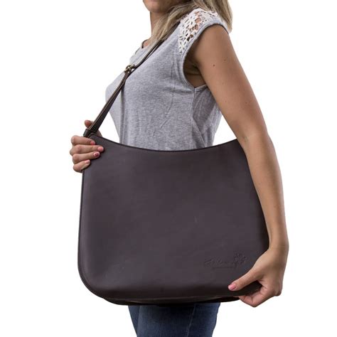 Brown Leather Shoulder Bag Long Strap Handmade Gianluca The Leather
