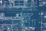 64 Vintage Mechanical Blueprints - Tom Chalky