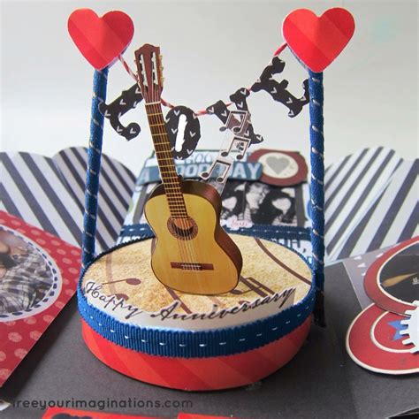 Pop up gift box ideas. Music theme | Pop up box cards, Explosion box, Exploding boxes