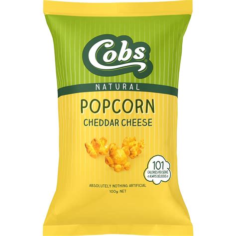 Calories In Cobs Popcorn Cheddar Cheese Gluten Free Calcount
