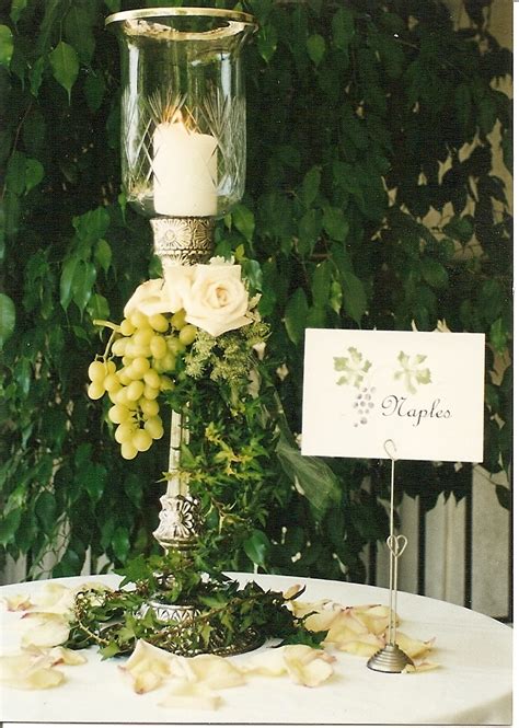 Amore Bella Designs Italian Tuscan Theme Centerpiece And Table Card