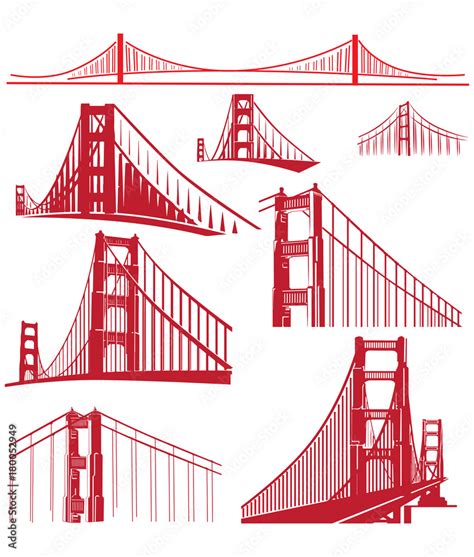 Golden Gate Bridge Vector Illustrator File