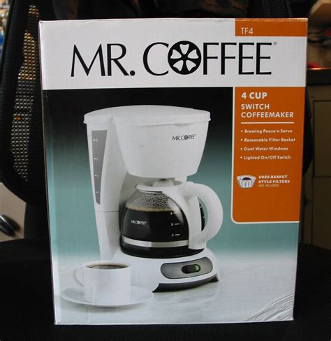 Mr Coffee 4 Cup Coffee Maker Mr Coffee 4 15 Oz Coffee Mugs