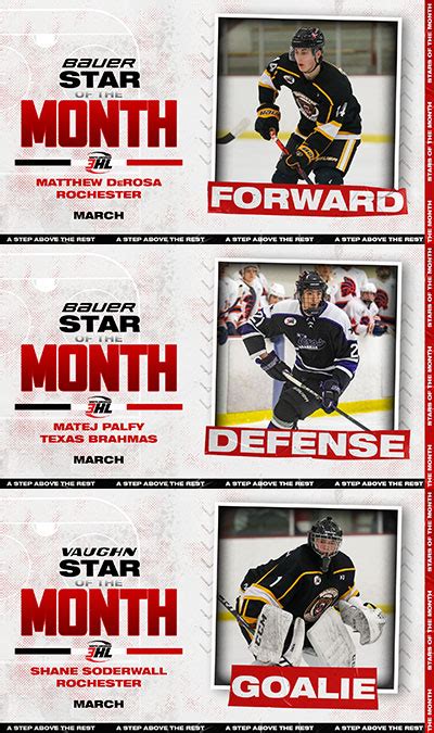 Na3hl Announces Monthly Player Awards For March North American Tier