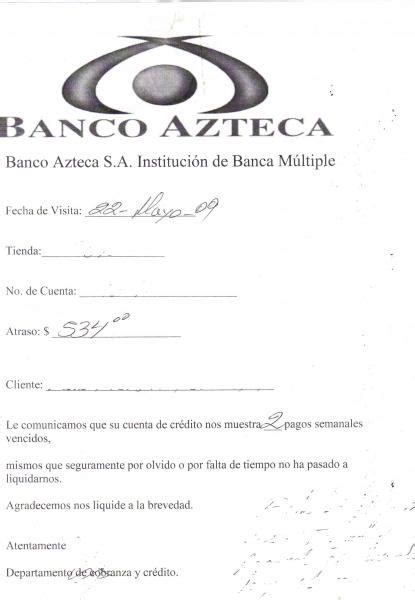 Banco Azteca Cobradores Violan La Constitución Mexicana Ciudad De