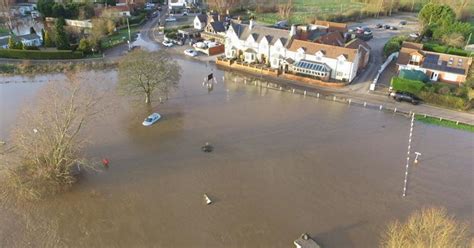 Aerial Pictures Show True Extent Of Flooding In Gunthorpe After Storm