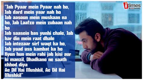So why not play something from bollywood. Heart Touching Dialogues And Shayari From Ae Dil Hai ...