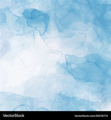 Abstract Blue Liquid Watercolor Background Pastel Vector Image