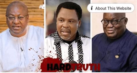 The preacher, popularly known as tb. HOT: Two Top Politicians Will Die as a Result of John ...
