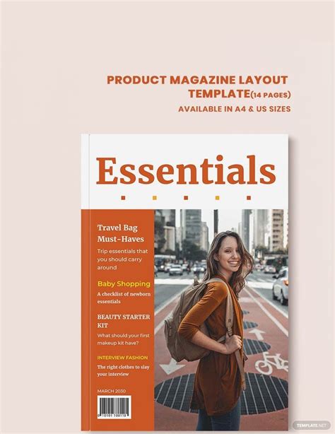 Product Magazine Layout Template In Indesign Word Publisher Pages