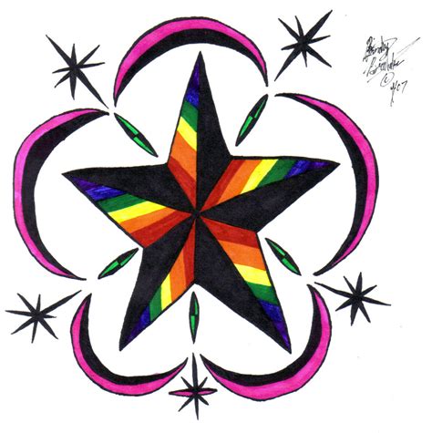 Rainbow Stars Tattoo Clipart Best