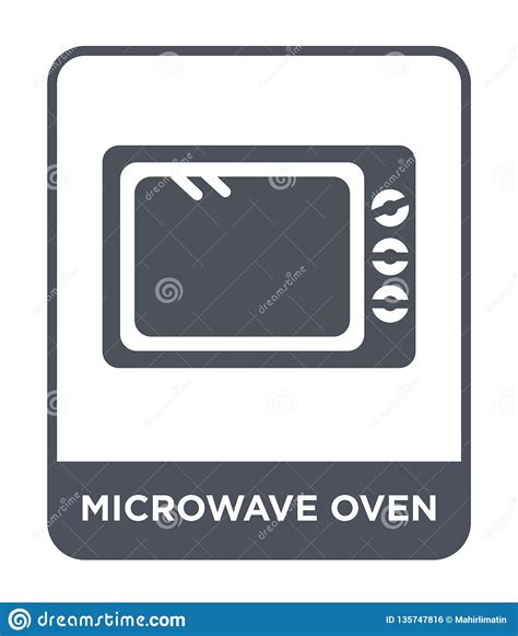 Microwave Oven Icon In Trendy Design Style Microwave Oven Icon