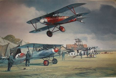 Ww1 Aviation Sn Art Print Age Of Chivalry By Michael Turner Art