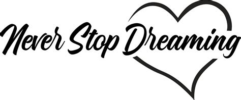 Never Stop Dreaming Wall Decor Decal