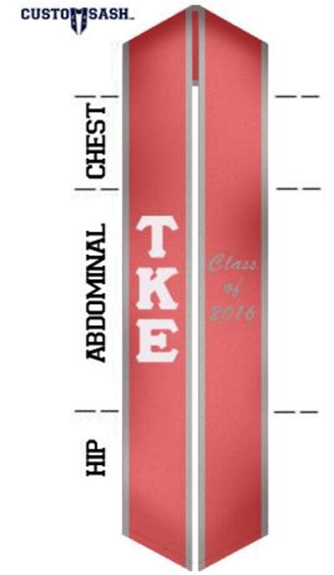 Tau Kappa Epsilon Fraternity Graduation Stole By Customsash