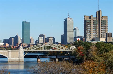 Architecture Bridges Boston Boswash Cities City Night Skyline