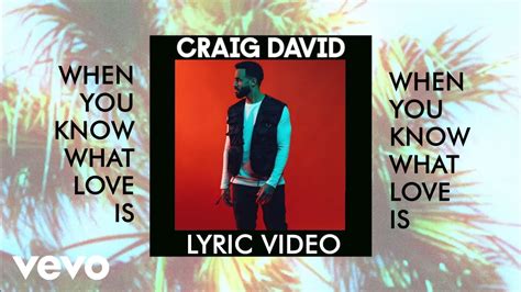 Craig David World Filled With Love Lyrics Edgar Przepiora