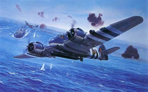 Airplane Bristol Beaufighter Torpedo Aircraft Military Aircraft