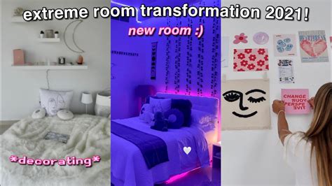 Extreme Room Transformation Tour 2021 Aesthetic Tiktokpinterest