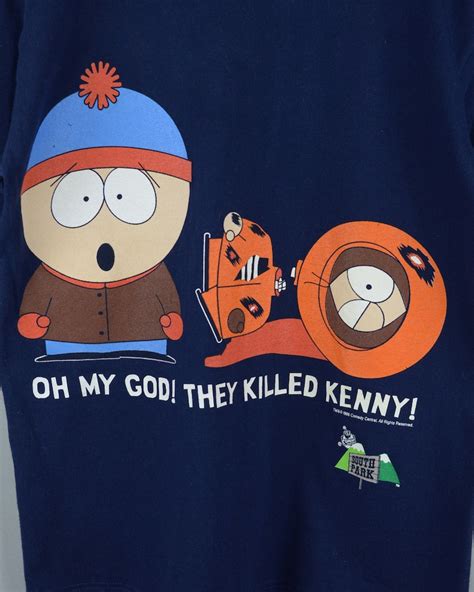 Vintage South Park Oh My Godthey Killed Kenny 1998 T Shirt Etsy