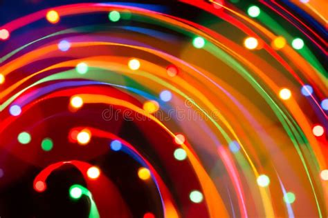 Abstract Picture Of Bright Colored Dynamic Lights Stock Image Image