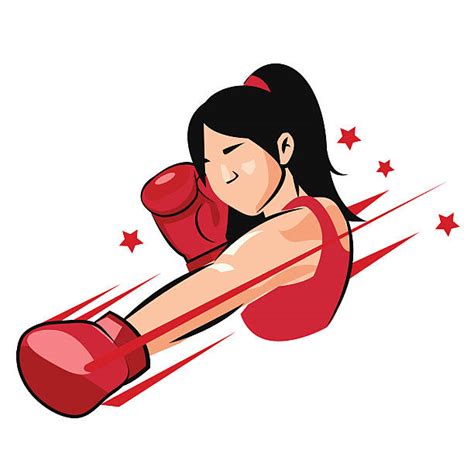 Boxing Girl Clip Art