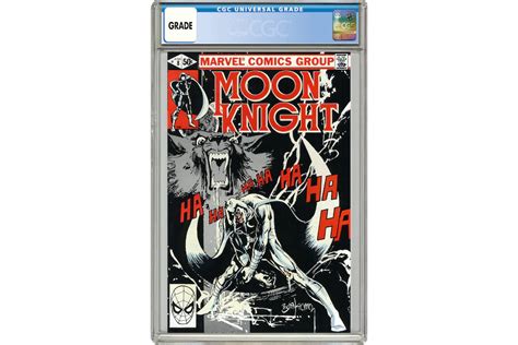 marvel moon knight 1980 1st series 8 comic book cgc graded es