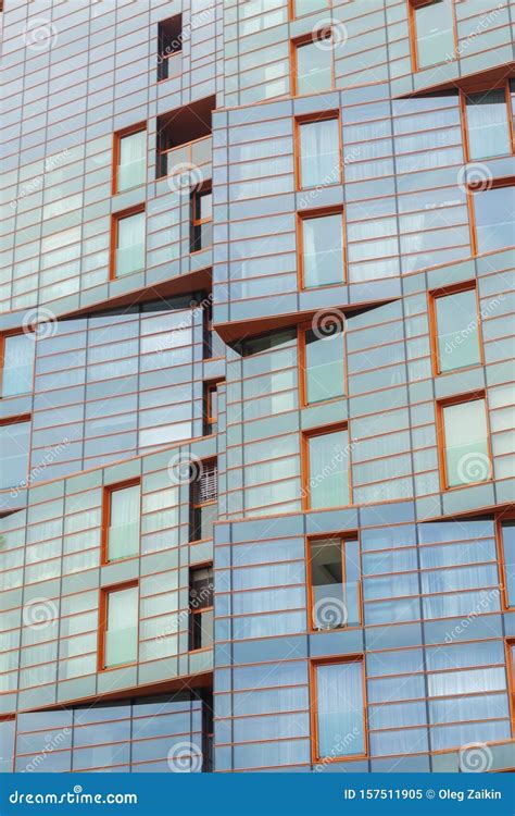 Background From The Facade Of A Glass Building Stock Image Image Of