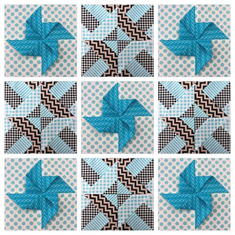 Video Tutorial Origami Pinwheel Quilt Block Sewn Up
