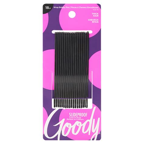 Goody Mosaic Xl Curved Bobby Pins Black 18 Count