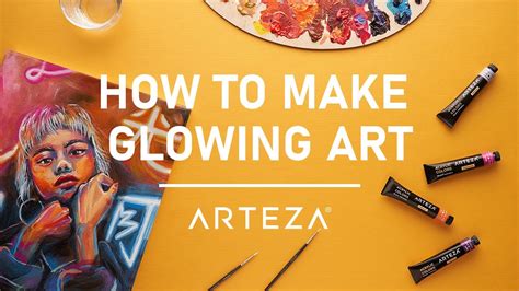 Make Glowing Art Neon Effects With Acrylics Tutorial Youtube
