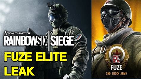 Fuze Elite Leak 2nd Shock Army Rainbow Six Siege Youtube