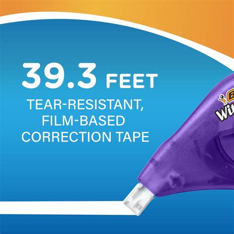 Bic Wite Out Brand Ez Correct Correction Tape 119 Meters 10 Count