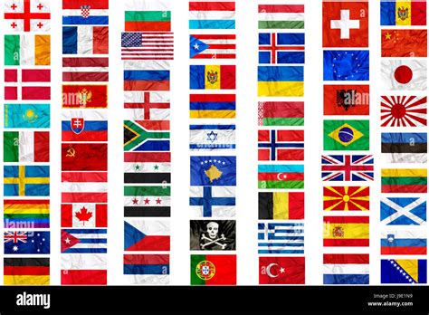Bandiere Del Mondo Di Paesi Foto Stock Alamy