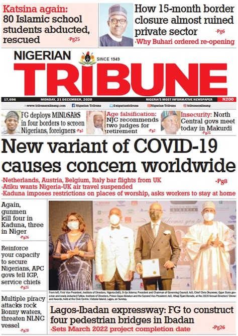 Top 10 Nigerian Newspaper Information Guide In Nigeri