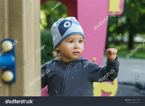 Portrait Cute Little Boy Child Playing Stock Photo 1788261599