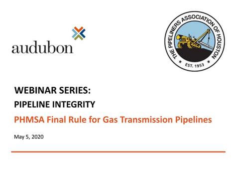 Presentation Slides Phmsa Final Rule Part 1 For Gas Transmission