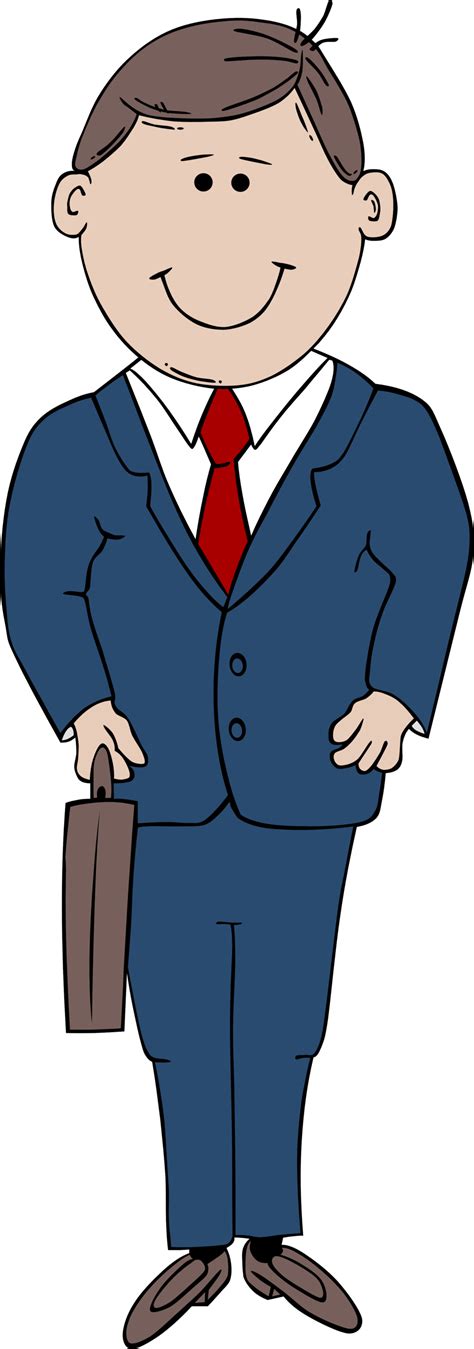 Public Domain Clip Art Image Illustration Of A Cartoon Businessman
