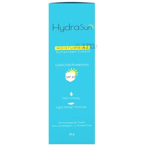 Hydra Sun Moisturising Sunscreen Cream Spf 30 Buy Pump Bottle Of 300